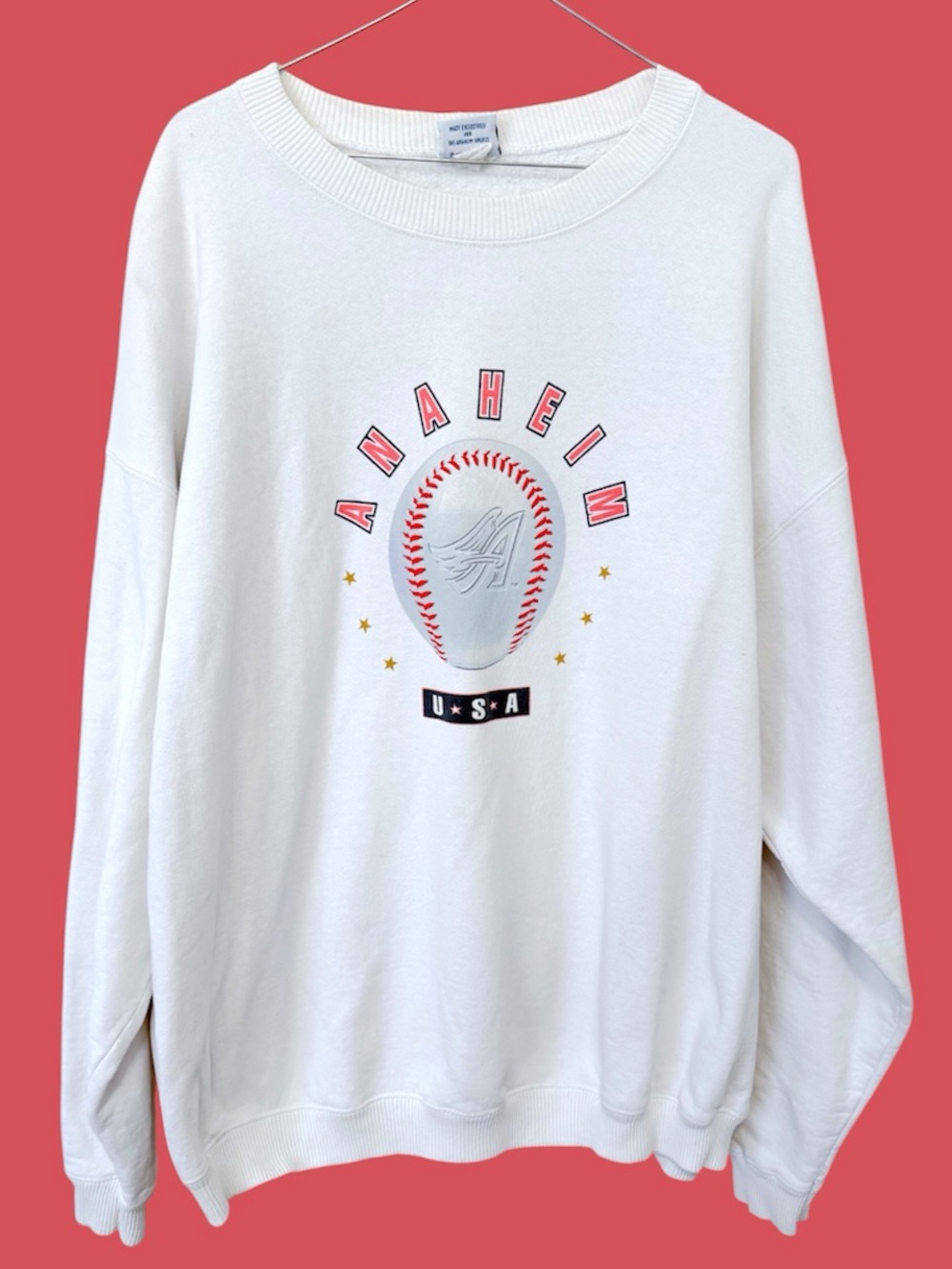 Vintage Anaheim angels scoop neck graphic sweatshirt